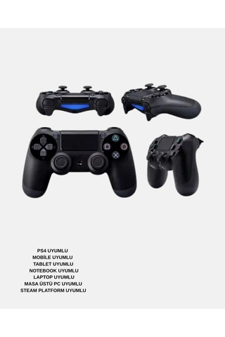 Mey İthalat Ps4 Kablosuz Oyun Kolu V2 Bluetooth Bağlantılı, Titreşimli, Pc Ve Mobil Uyumlu