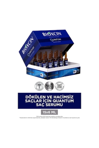Bioxcin Quantum Ekstra Hacim & Bakım Serumu 15x6 - Dökülme Karşıtı İnce Saçlar İçin