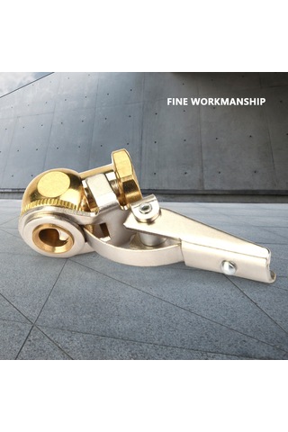 Ximistore9 Bronz Lastik Hava Bağlantısı Kelepçe İle - 1/4" Giriş, Hava Geçirmez, Araba-motor-ulaşım Aracı Uyumlu