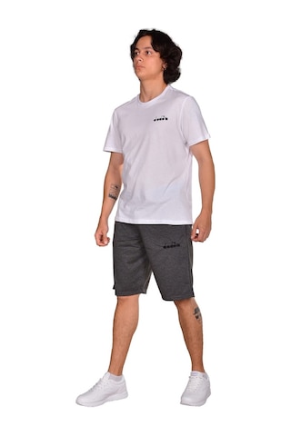 Diadora Mesa - Pamuklu Antrasit Spor Şort - Dıadoramesa (547284465)