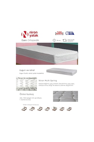 Bebek Yatağı Ortopedik 60 x 120 Cm Niron Esen Yatak