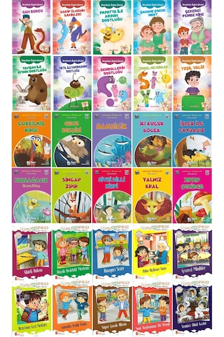 2.sınıflar İçin Renkli Eğlenceli Maceralı Okumayı Sevdiren Hikayeler 30 Kitap