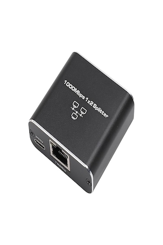 Ethernet Ayırıcı 1'i 2 Arada Çıkış Yüksek Hızlı 1000mbps Cat5/5e/6/7/8 Kablo İçin Ayırıcı Adaptörü