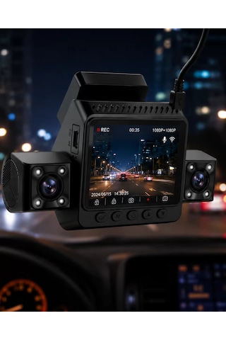 Araç İçi Güvenlik Kamerası 4 Lensli Full Hd Kayıt Destekli Sistem 82855842