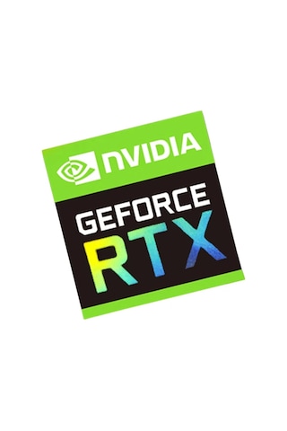 Nvidia Geforce RTX Sticker Etiket D50