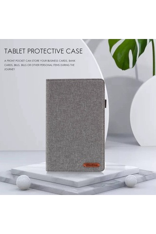 Ulzyvf T225 Sm-t220 Koruyucu Kılıf Kapak Gri Cepli Braketi Arka / Sl