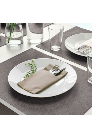 Ikea Mottaga Peçete Bej 38 x 38 CM - 25 Adet
