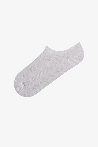 Penti Diamond Jacquard 3lü Sneaker Çorabı Siyah - Beyaz