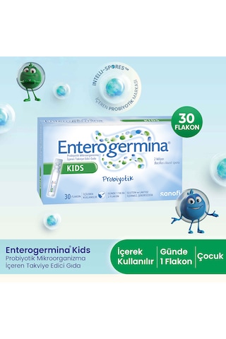 Enterogermina Kids 30 Flakon 2 Milyar Bacillus Clausii Sporu İçeren Probiyotik