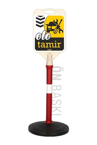 Oto Tamir Yönlendirme Ve Bariyer Uyarı Dubası Sarı