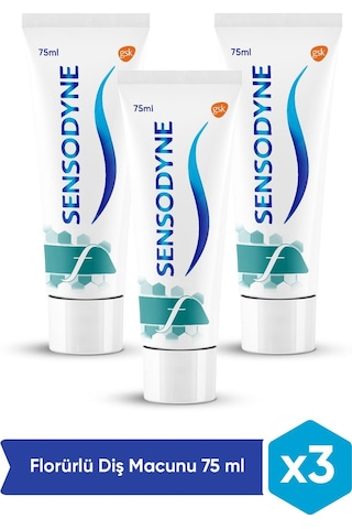 Sensodyne Günlük Koruma F Florürlü Diş Macunu 3 x 75 ML