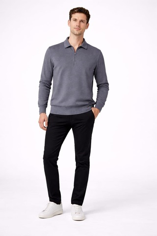 Alexandergardi Erkek Fermuarlı Sweatshirt Antrasit