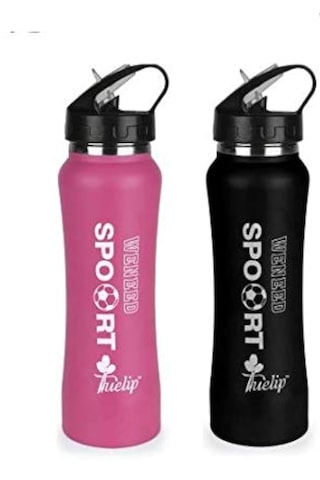 Matara 700 Ml Paslanmaz Çelik Suluk Paslanmaz Spor Model Pembe - Pembe