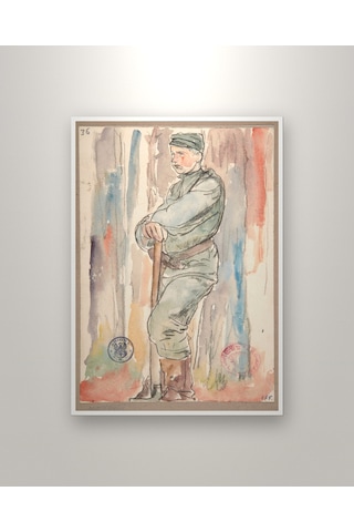 Leopold Gottlieb A Soldier Of The Polish Legions Digging Shooting Ditches 1916 Poster