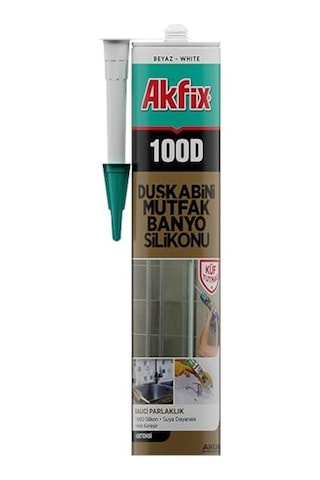 100d Duşkabini, Mutfak Ve Banyo Silikonu, Şeffaf,%100 Silikon, Hızlı Kuruyan, Küf Tutmaz, Su Geçirmez,sararma Yapm Genel