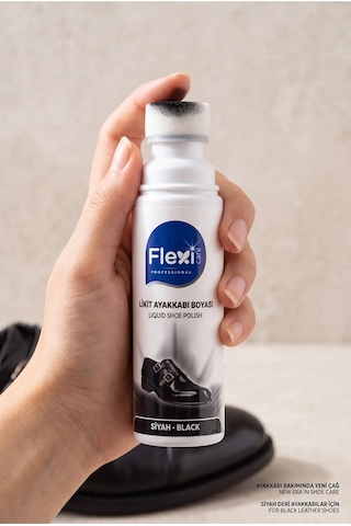 Luxetone Kendinden Sünger Başlıklı Likit Siyah Ayakkabı Boyası, Deri Yenileyici Ve Çizik Kapatıc...