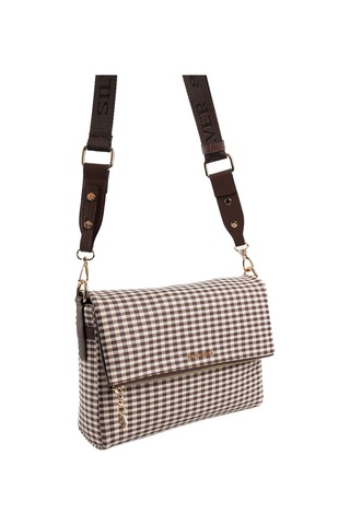 Çapraz Çanta Kadın Silver Polo 963-47362 Sılver Polo Çapraz Bayan Çantası M191 Kahve Sarı-mat Kahve Çok Renkli