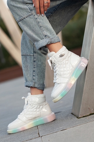 Khayt Fashion Sport Air Color Kadın Günlük Ayakkabı Bot Bej
