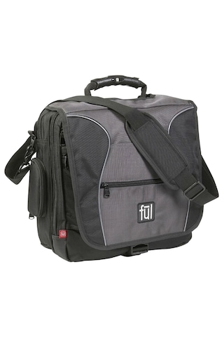 Ful - Parkway 2 - Pro Siyah/gri Gündelik Laptop Messenger Postacı Omuz Çantası Siyah - Gri