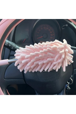 Fochsia Pink 1 Adet Ayarlanabilir Araç Vakumu Esnek Uzun Saplı Ev Ve Araç Temizliği İçin