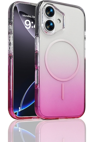 Apple, Uyumlu iPhone 16 Kılıf M-safe Şarj Özellikli Zore Septik Silikon Kapak Mor