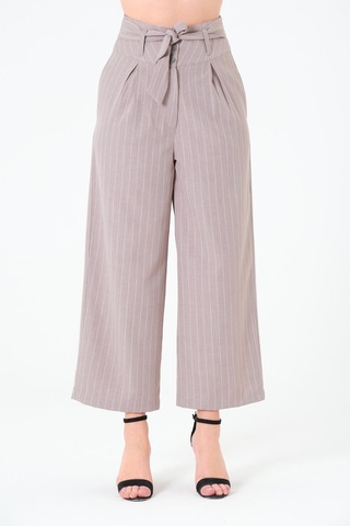 Sortie Collection Kuşaklı Pantolon Gri