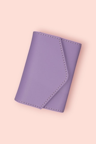Modica Paris - Vegan Deri Akordiyon Kartlık Cüzdan Şıklık Ve Fonksiyonun Buluştuğu Kusursuz Tasarım Lila