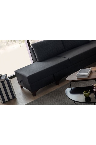 Eymense Loft Köşe Koltuk Takımı Antrasit Sol Köşe