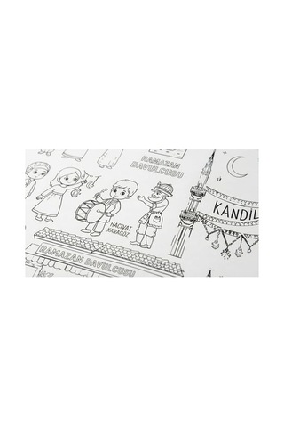 Rulo Boyama Kağıdı Dev Boy Ramazan Şenliği 4 Metre 45cm Genişlik