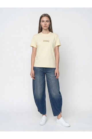 Kadın T-shirt Lf2042206 Light Yellow