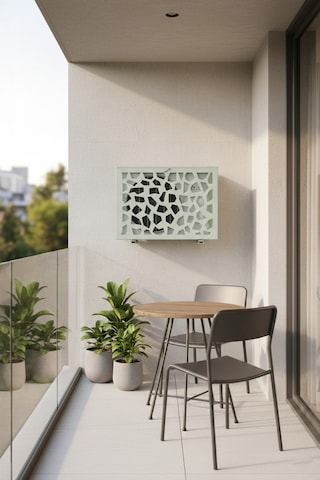 Klima Motoru/dış Ünite Gizleme/koruma Kafesi Xl 120x62x150 H Stone Gri