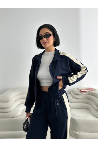 Fonna Fashion Tk-3037 Bayan Eşofman Takım Lacivert
