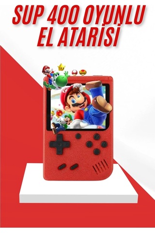 Mey İthalat Nostalji Oyunlu Mini Atari Gamebox 400 Oyunlu El Atarisi 21284582