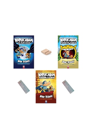 Köpek Adam Set - 2 /köpek Adam Ve Kedi Çocuk / Pirelerin Tanrısı / Patilerin Çağrısı +tablet Tutucu