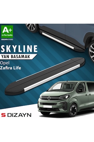 S-dizayn Opel Zafira Life Skyline Aluminyum Yan Basamak 213 Cm 2020 Üzeri A+ Kalite