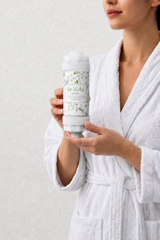 Jasmin C Vitaminli Aromatik Duş Filtresi - Saç Dökülme Karşıtı, Cilt Besleyici Klor Ve Kireç Arıtıcı Duş Filtresi 150gr Saydam