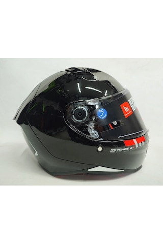 Mt Revenge 2 Solid A11 Şeffaf Vizörlü Kask Parlak Siyah