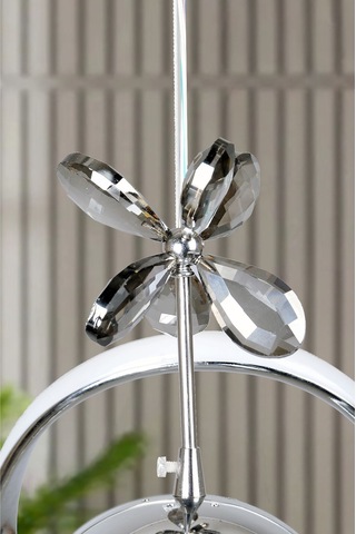 Clasy Model Krom Kaplama Metal Salon Mutfak Oturma Yatak Odası Modern Led Sarkıt Avize Beyaz Işık Krom