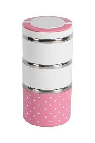 3 Katmanlı Yalıtımlı Paslanmaz Çelik Termal Öğle Yemeği Kutusu, Sıcak Yiyecekler İçin Gıda Kabı Çok Renkli