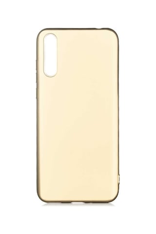 Ekılıf - Huawei P Smart S Y8p Uyumlu Kılıf Mat Soft Premier Silikon Kapak - Gold