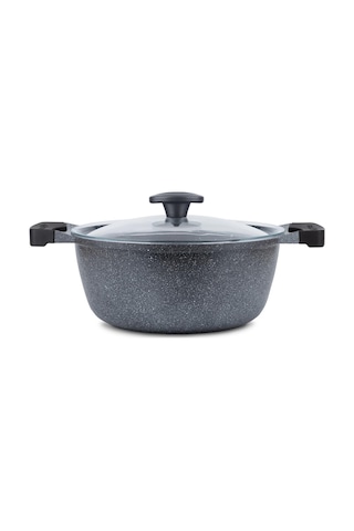 Thermoad 7 Parça Graneu Tencere Tava Seti Gri