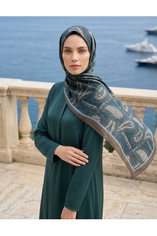 Moda Nuda Iconic Lema Şal Lacivert - Zarif Ve Klasik