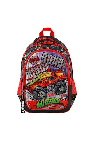 Muggle 2 Bölmeli King Road Okul Sırt Çantası Mu-9128