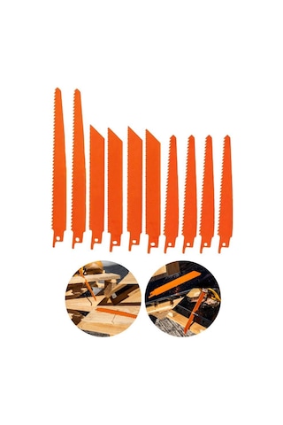 10 Parça Tilki Kuyruğu Testere Bıçakları Ağaç Metal Testere Bıçak