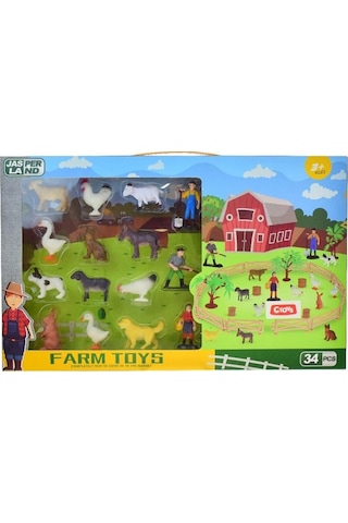 Farm Toys 34 Parça Çiftlik Hayvanları Seti