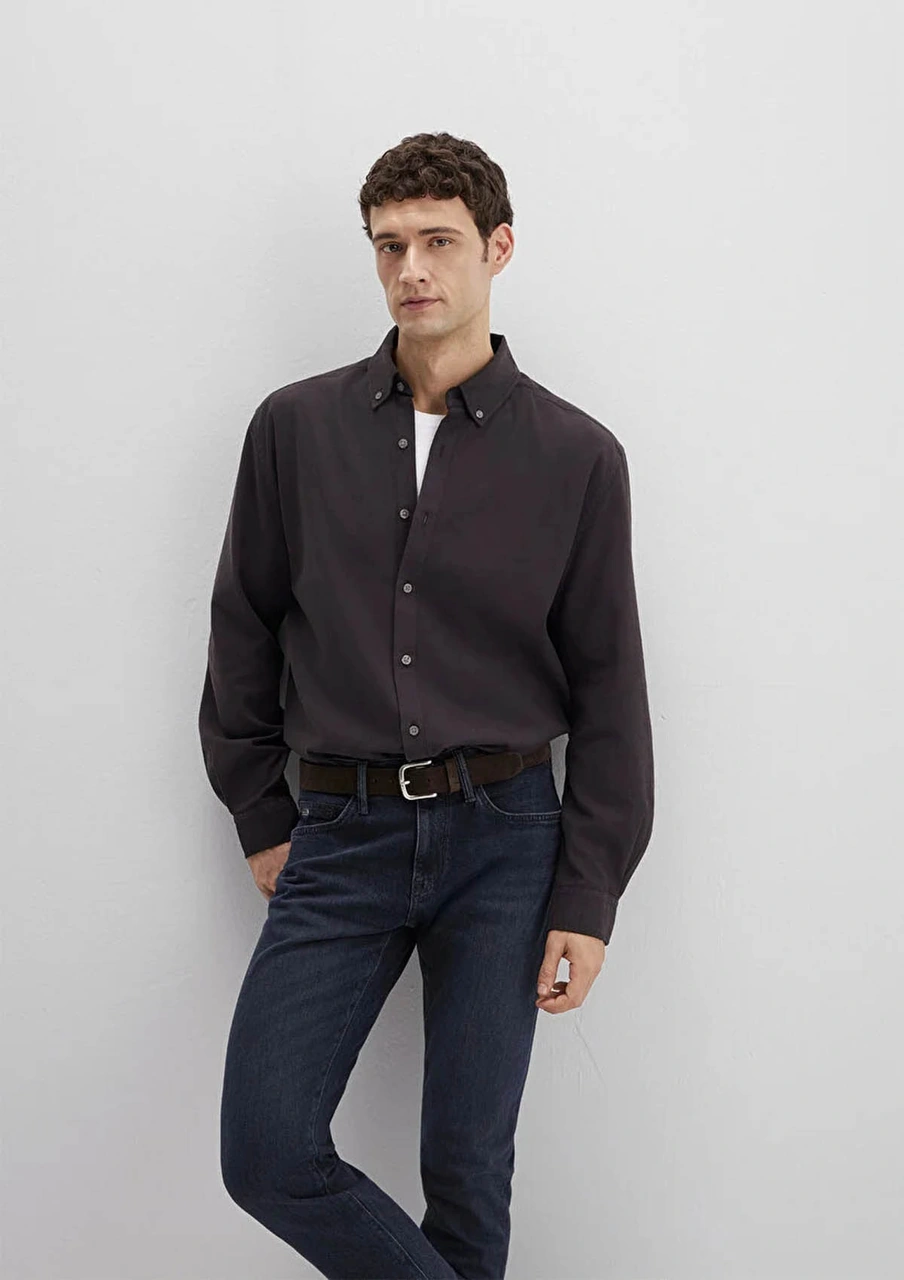 Mavi Loose Fit Kahverengi Erkek Gömlek M0211751-91404 Kahverengi