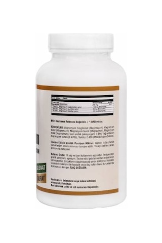 Ncs Magnesium Malat Glisinat Taurat Zenginleştirilmiş Magnezyum 180 Tablet