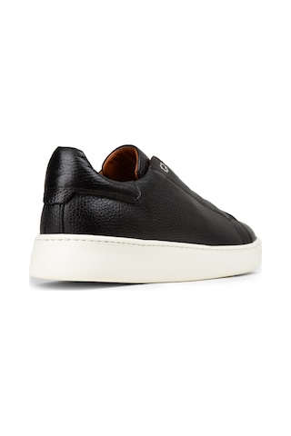 Deery Erkek Hakiki Deri Siyah Gizli Bağcıklı Sneaker - 04444msyhe02