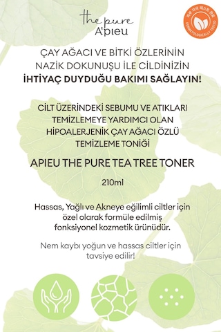 Missha Yağlanma Eğilimli Ciltler İçin Çay Ağacı Özü İçerikli Arındırıcı Tonik 210 ML