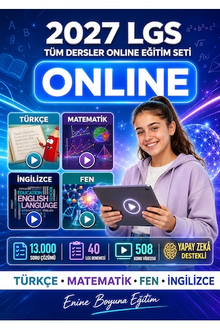 2027 Lgs Tüm Dersler Online Eğitim Seti Video, Soru Çözümü Ve Deneme Sınavları